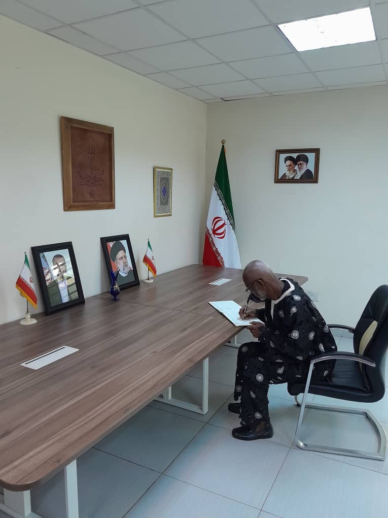 ddtvmediagh's tweet photo. Yusif Krobo-Edusei, the Propaganda Sec. of Positive Action Now (PAN), a Pan African political pressure group of the Convention People's Party which is based in Ghana, was at the Iranian Embassy in Accra yesterday to sign the book of condolences on behalf of the CPP pressure group https://t.co/Kdp9QTwmkE