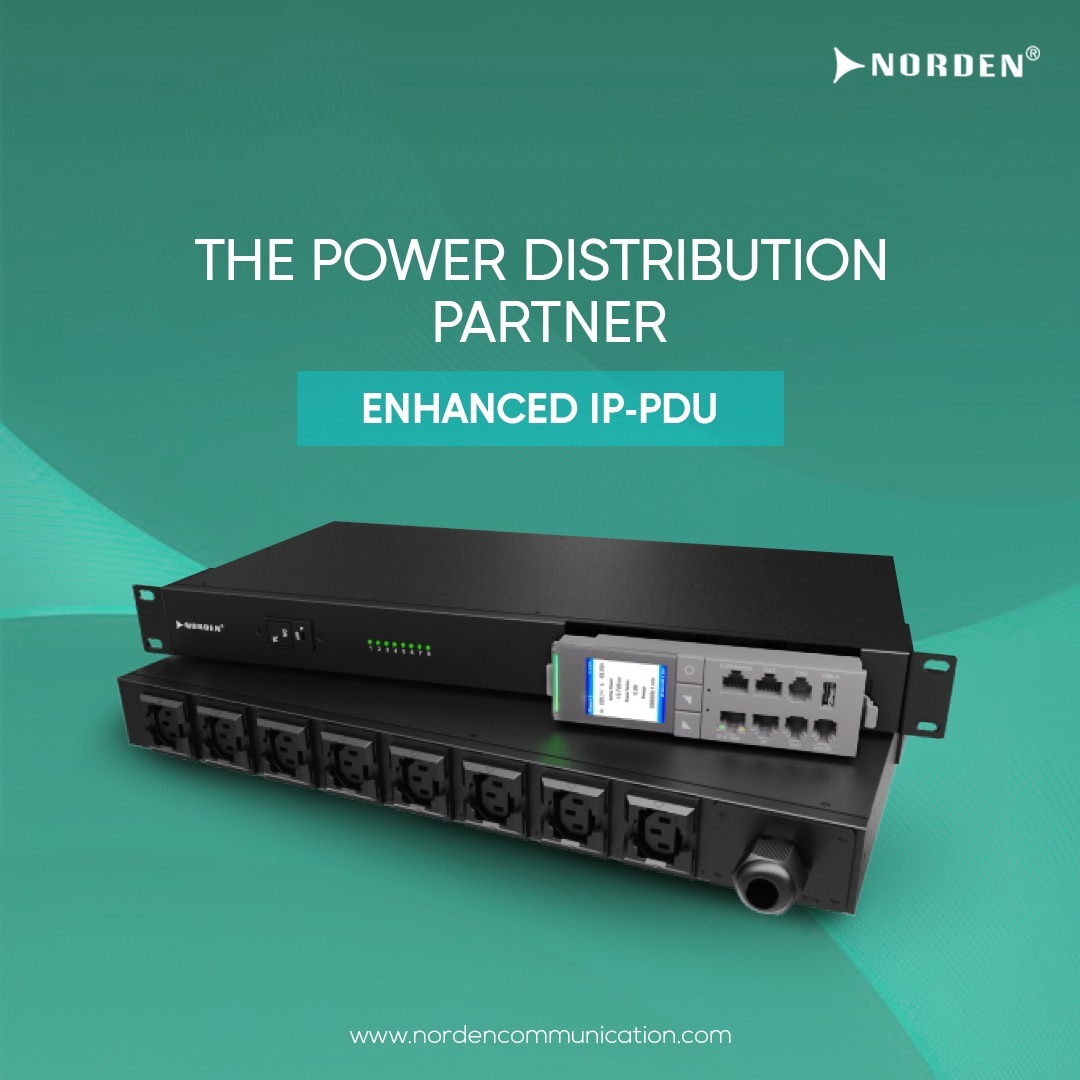 NORDEN Power Distribution Unit offer unmatched uptime and energy efficiency with a screw-free hot swap controller for easy module replacement and flexible conversion from input-monitored to switched PDUs.

#nordencommunication #powerdistribution #nordenPDUs