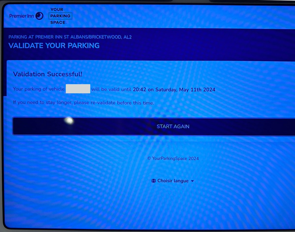 Hi <a href="/premierinn/">Premier Inn</a> . . . shall I tell you what isn't relaxing? Getting home from your hotels to 4 #Parkmaven £100 parking fines when you've paid, stayed, and registered your vehicle. I take photos of the validation screen because I know what thieves this lot are. Do something please.