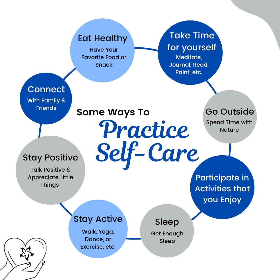 ResilientHeartz's tweet photo. ✨Taking time for self-care is essential for a healthy mind and body! 🌸 Here are some simple tips to help you recharge and feel your best.💕 #SelfCare #selflove #mentalhealthsupport #mentalhealthmatters #tips #ResilientHeartsInc #resilientcommunities https://t.co/uJkKhtTf6o