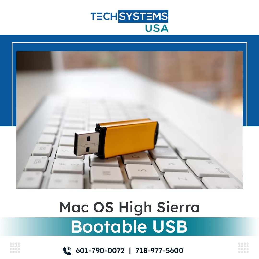 TechsystemsUSA's tweet image. Need to boot up your Mac OS with High Sierra? No worries, we’ve got you covered! 🚀 Our experts at TechSystems USA can help you create a bootable USB in no time. Say goodbye to tech headaches and hello to smooth sailing with your Mac.bit.ly/4a6MyBn  
#TechSystemsUSA