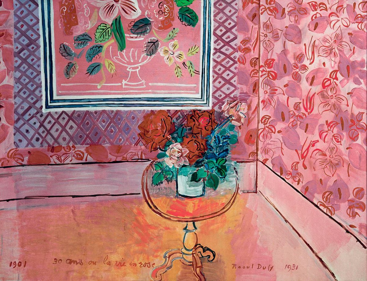 La vie en rose, 1931 🌺🩷 Raoul Dufy (français, 1877 - 1953)
