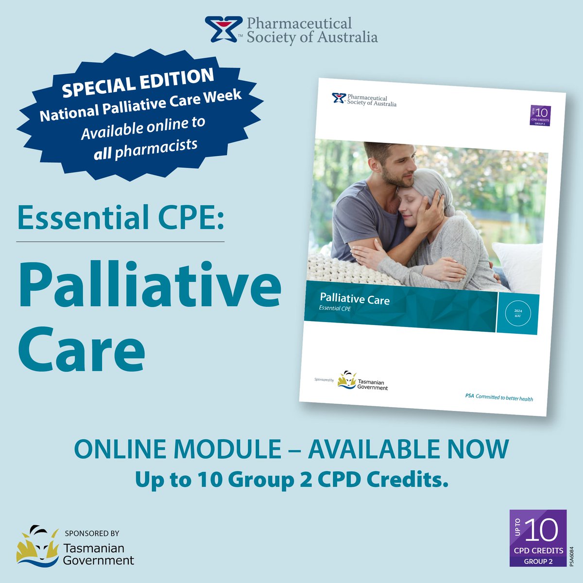 Just released by <a href="/PSA_National/">PSA</a> - updated version of the Essential CPE (Ecpe) entitled Palliative Care. A great tool helping pharmacists learn strategies to confidently deliver a better person-centred approach to care.

Read blog: caresearch.com.au/About-Us/Newsr…