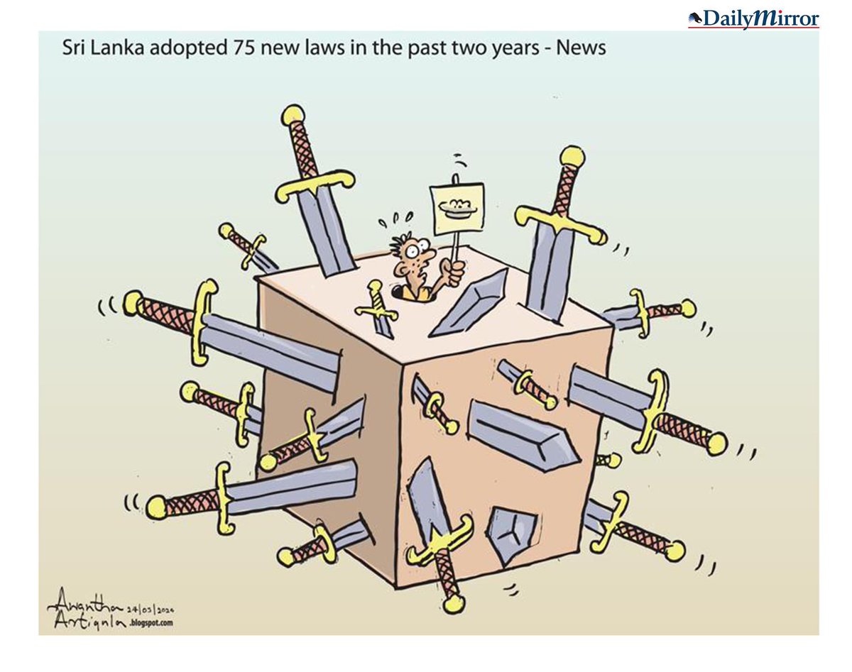 Cartoon by @awanthaartigala #lka #SriLanka