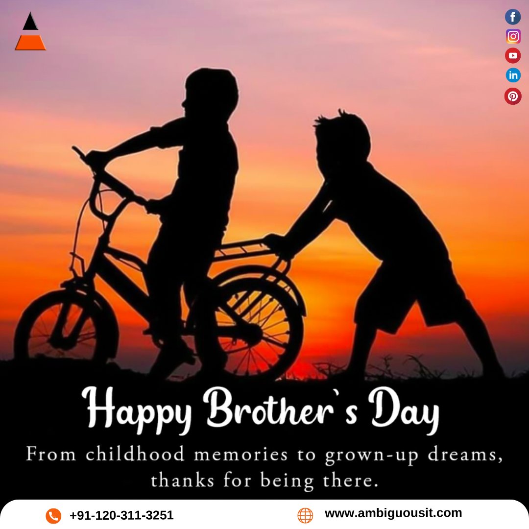 ambiguous_it_'s tweet photo. From childhood memories to grown-up dreams, thanks for being there.
Happy Brothers Day!
.
.
.
.
.
.
.
#ambiguousit #happybrothersday #happybrothersday2024 #brother #sister #brothersday #love #brothersforlife #brothersforever #brothers #brotherslove #life #brothersisterlove https://t.co/cWprul72qK
