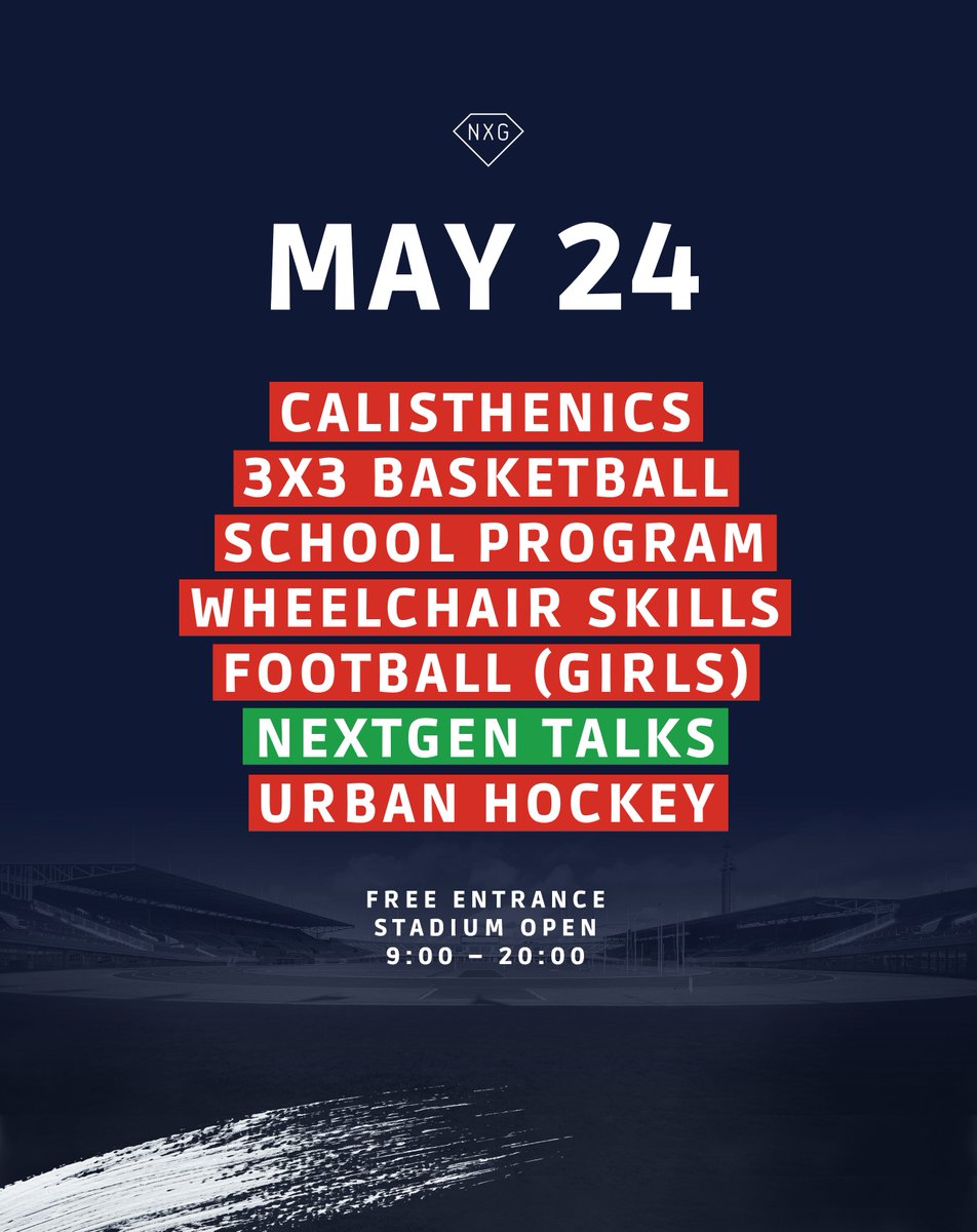 𝗗𝗔𝗬_𝟬𝟭 staat op het punt van beginnen. 🏟️  

Toegang is gratis en iedereen is van harte welkom!

#NXG24 #NextGenGames #NextGenTalks