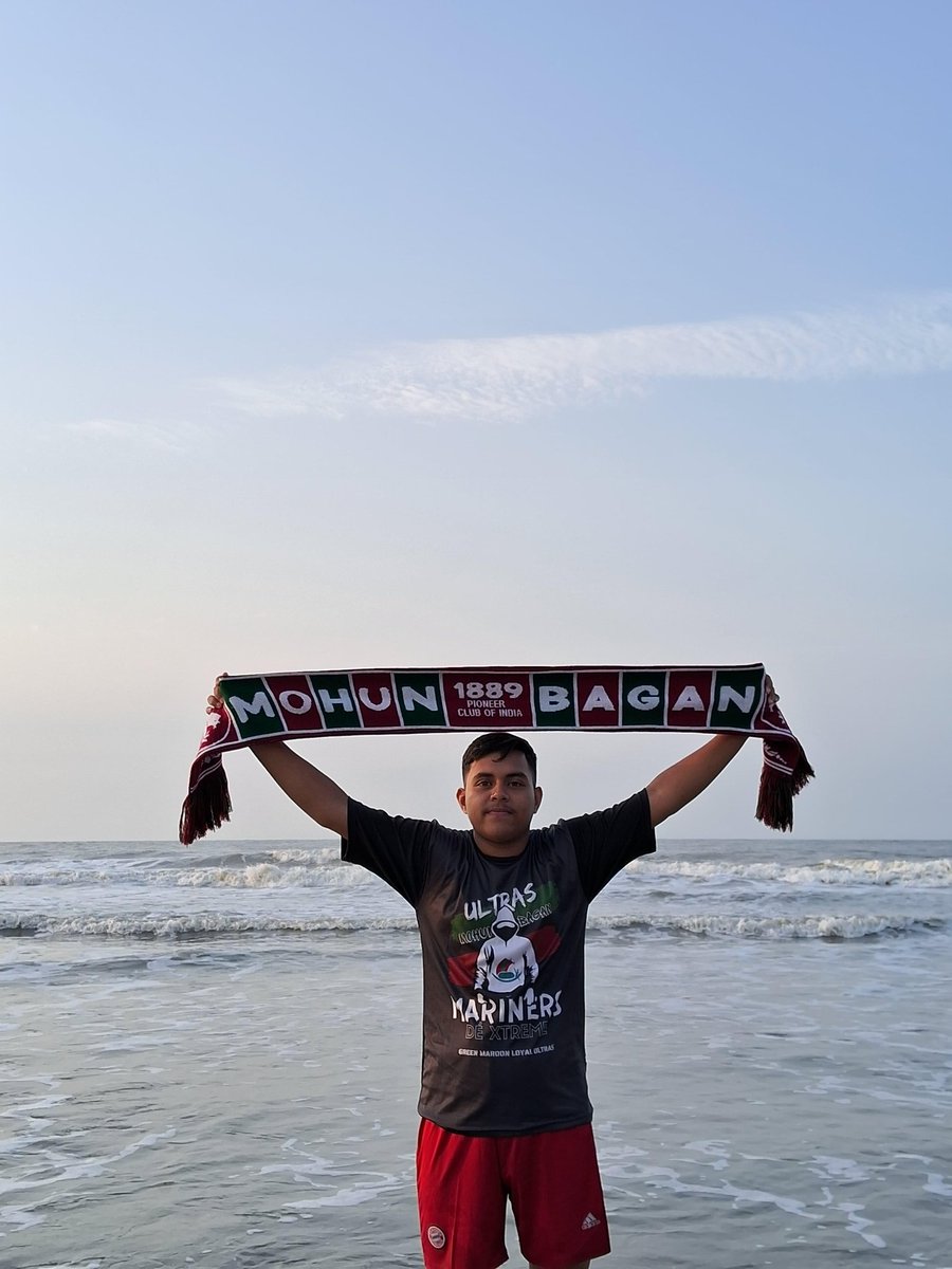 Good morning #mariners 🌄 আমাদের সূর্য মেরুন 💚❤️ #JoyMohunBagan 💚❤️ #GreenMaroonloyalUltras #UltrasMohunBagan #MDX