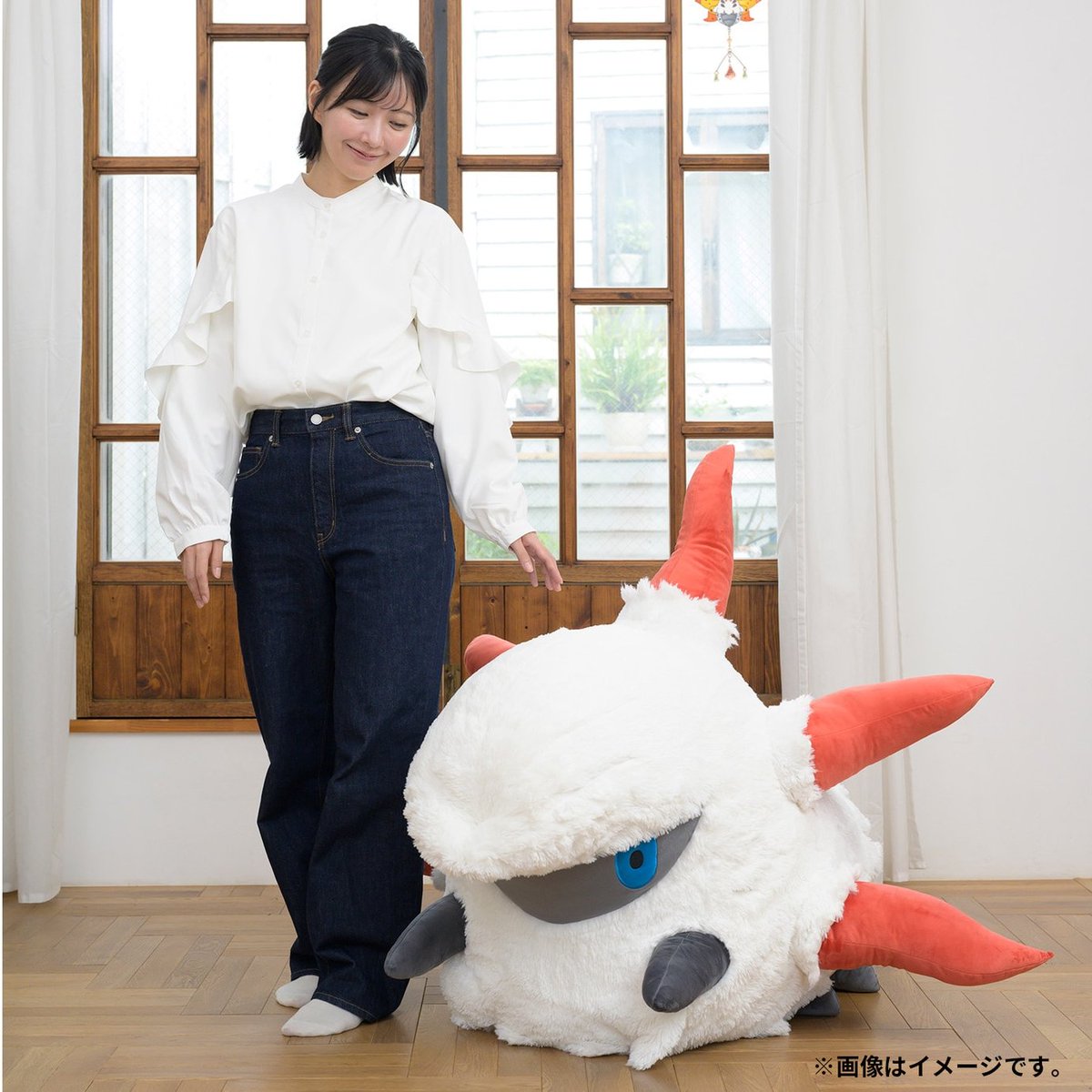 pokejungle's tweet photo. Have you ever wanted a "life-size" Larvesta plushie?! You just might after you see this one! 🔥 It's over ~$300 and orders in Japan are open with an estimated shipping date in November! https://t.co/SrcLY3n425