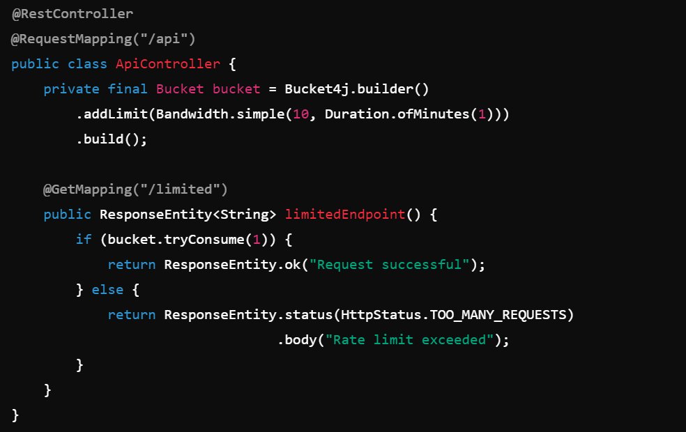 ๐Spring Boot with Rate Limiting (Bucket4j)๐ Implement rate limiting ...