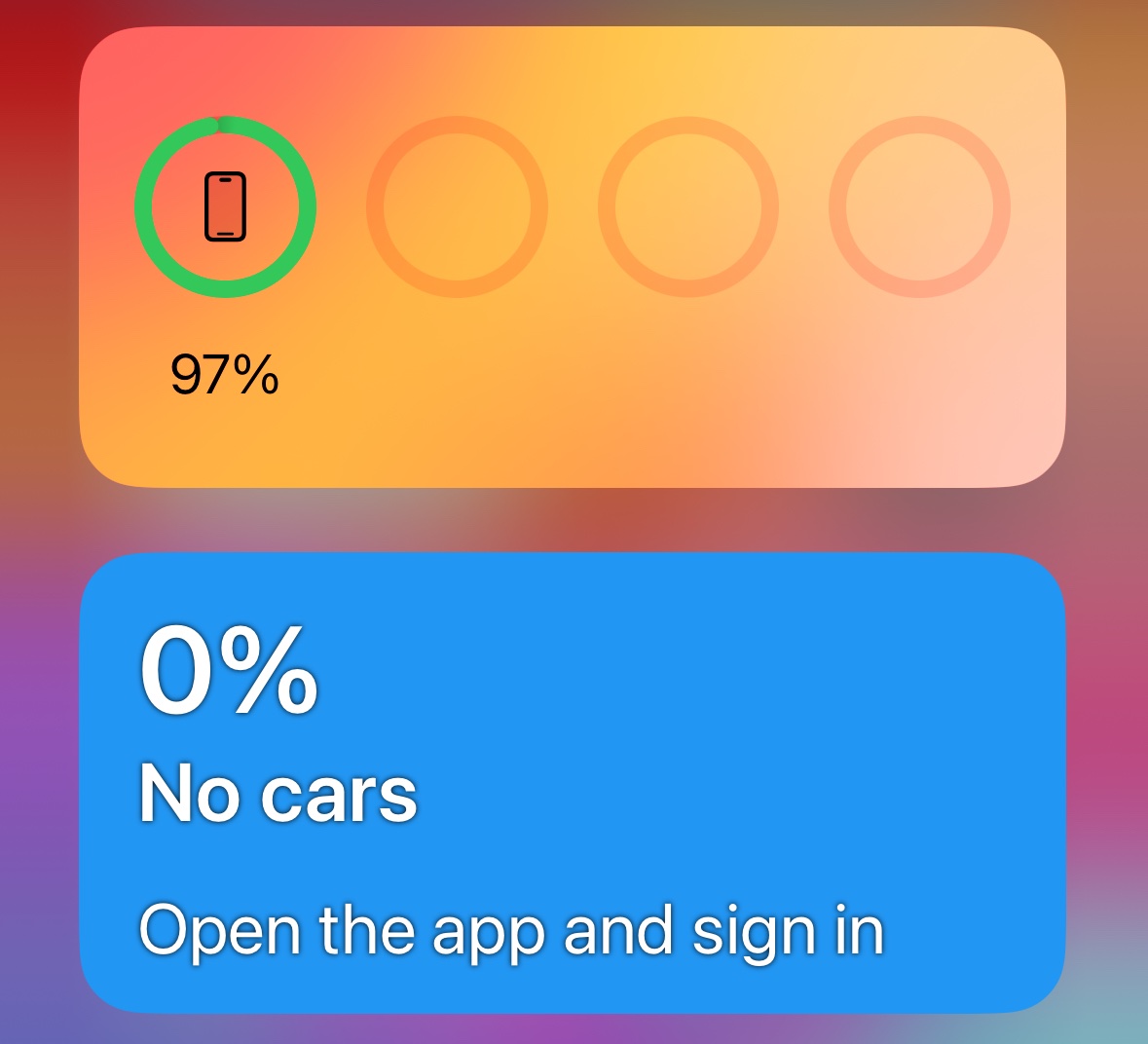 MathiasBosman's tweet photo. @RouteBetter is the iOS widget broken? Tried reinstalling https://t.co/iW50S0v7XO
