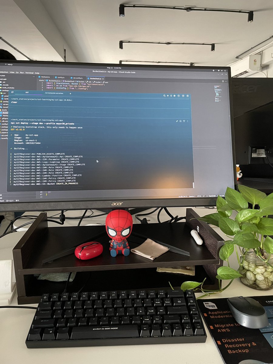 Day 67 of #100DaysOfCode: Yesterday, I explored AWS serverless development using SST with CDK support. Loving the approach of serverless development! Also, I started understanding testing from scratch from <a href="/kirat_tw/">Harkirat Singh</a> 100xdevs cohort.