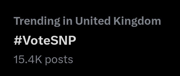 #VoteSNP top trending today again.