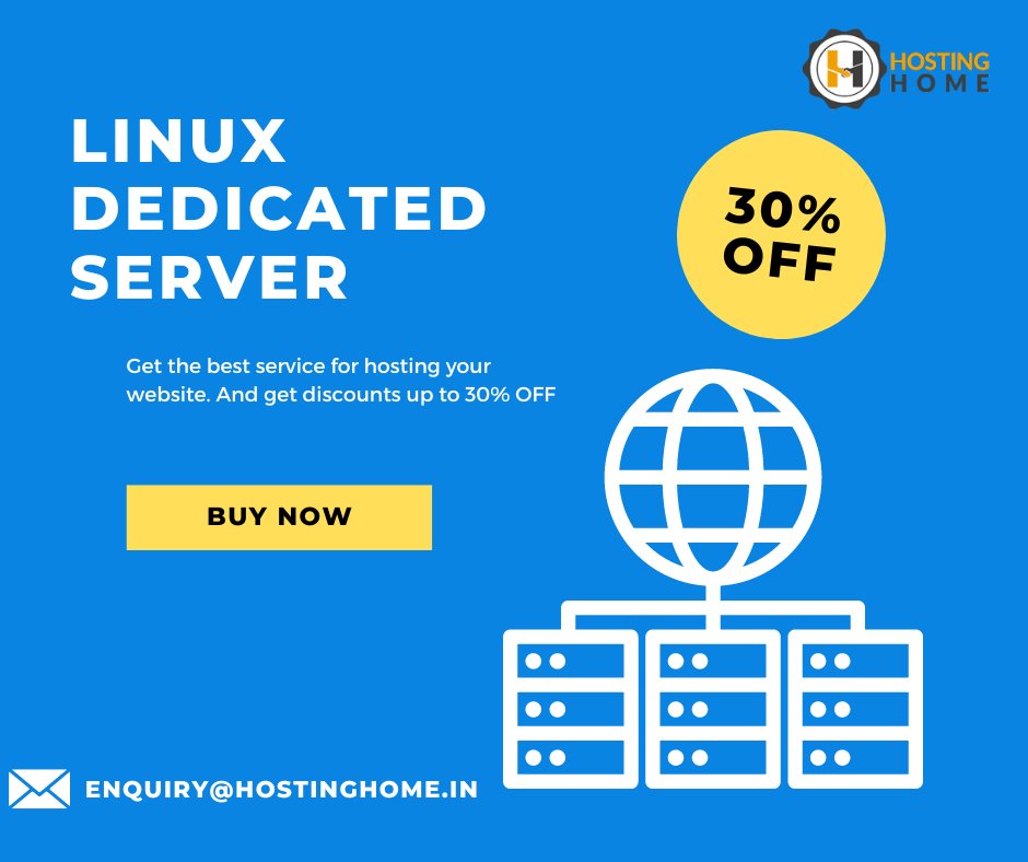Hostinghome1's tweet image. Experience unbeatable performance and control with our Linux Dedicated Servers at Hosting Home. 
Visit Us
hostinghome.in/linux-dedicate…
Contact us
+918904123452
+918904255424
#LinuxDedicatedServer #DedicatedServer #LinuxHosting #WebHosting #ServerHosting #HostingSolutions