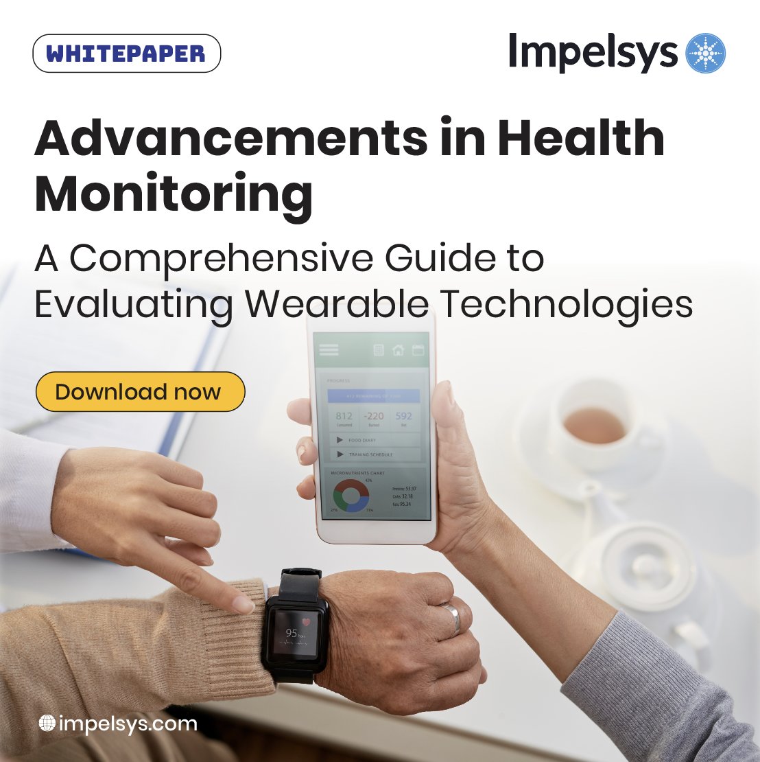 Our latest #whitepaper delves into the transformative capabilities of #smartwatches. Discover how these devices are transforming personal #healthmanagement and #clinicalpractice. 
Download now impelsys.com/services/softw…

#Impelsys #Healthcare #HealthTech #DigitalHealth