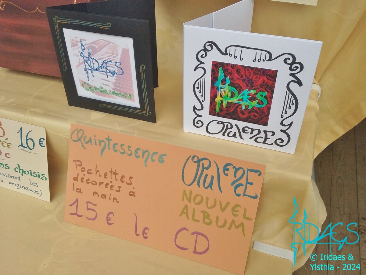 Iridaes's tweet image. Deuxième jour des @imaginales !  Pour information, mon tout nouvel album “Opulence” est en avant-première sur le stand @Ylsthia. Une œuvre totalement symphonique aux ambiances épiques, romantiques et solennelles. A bientôt !