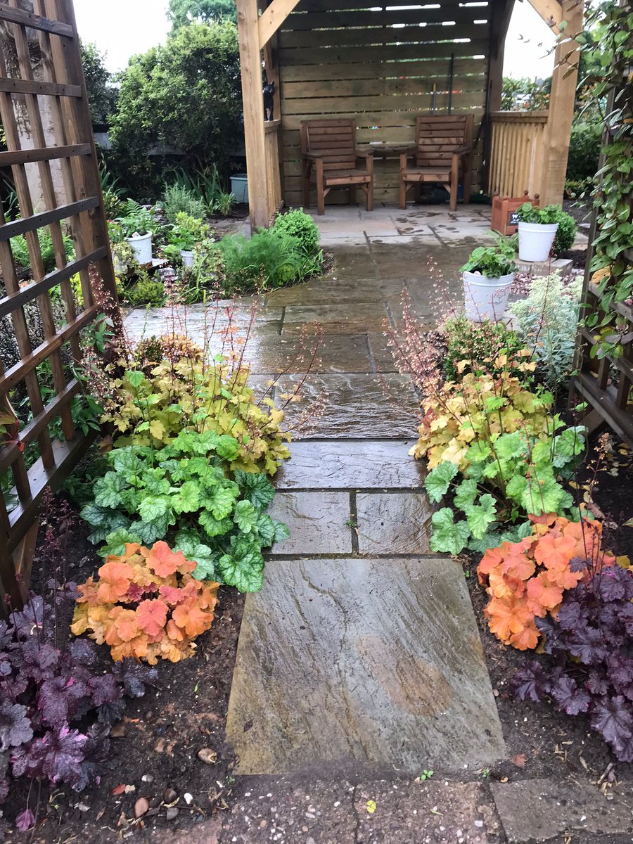 (Barbs) I walked over to the Memorial Garden with Betty yesterday. It was lovely to be with Robert's statue and even though I know it's only a statue, it made me feel very peaceful. The plants are looking beautiful thanks to Pip and Rachel's care.