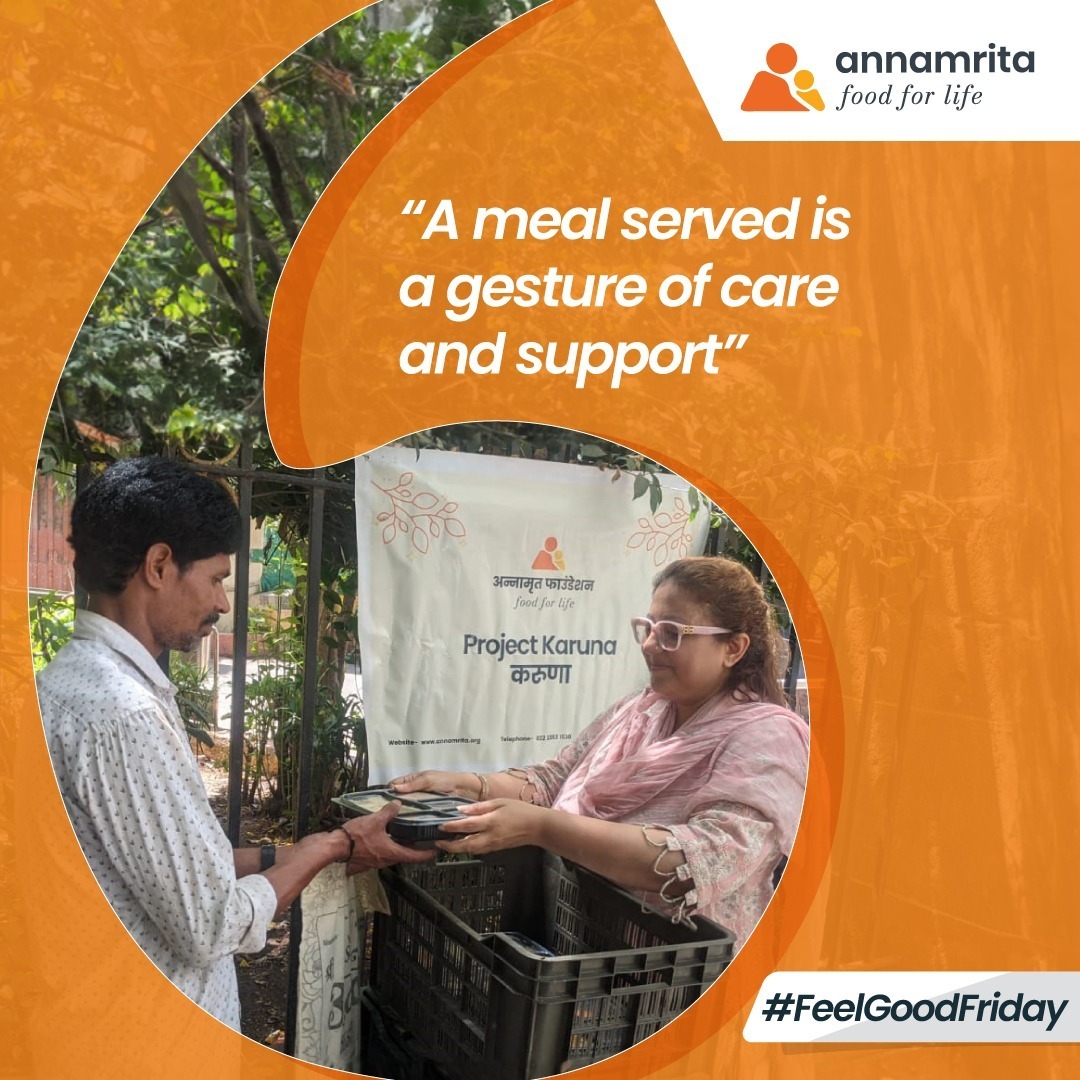Brighten someone's day this Friday by sharing a wholesome meal, because a simple act of kindness can make a world of difference. #annamrita #food #donation #dreams #foodforlife #iskcon #middaymeal #endhunger #kindness #csr #development #corporatesocialresponsiblity