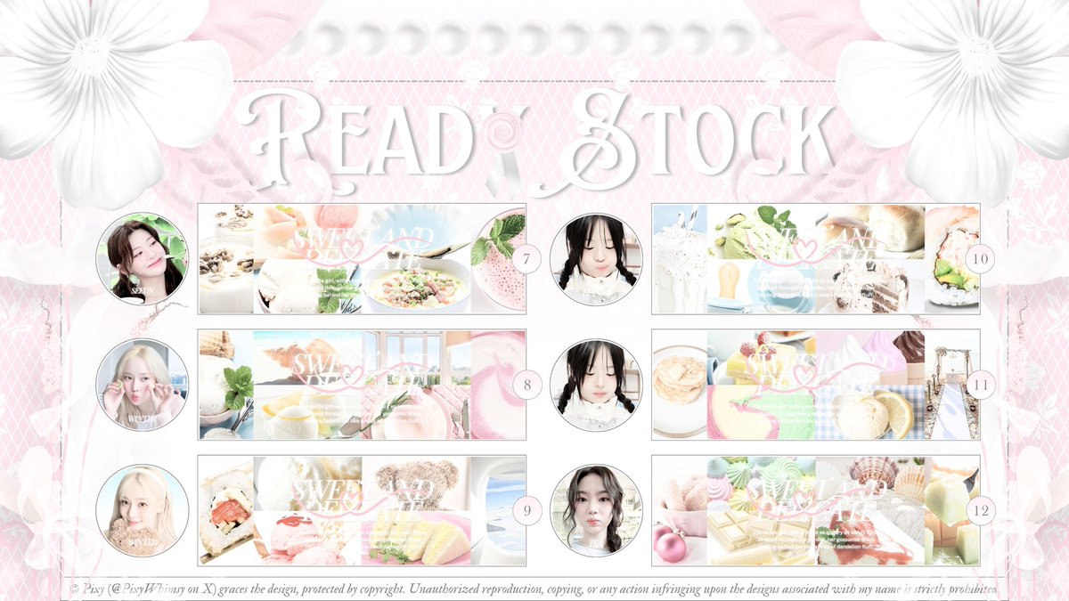 PixyWhimsy's tweet image. a repost will be dearly-cherished! 🍨

hello, pixies! disini pixy punya 12 layout ready stock lucu yang bisa dijemput dengan cara sebut nomornya melalui dm ya! 🤍 untuk harga all layout itu 12.000 dan bisa payment all e-wallet melalui qris! #zonauang