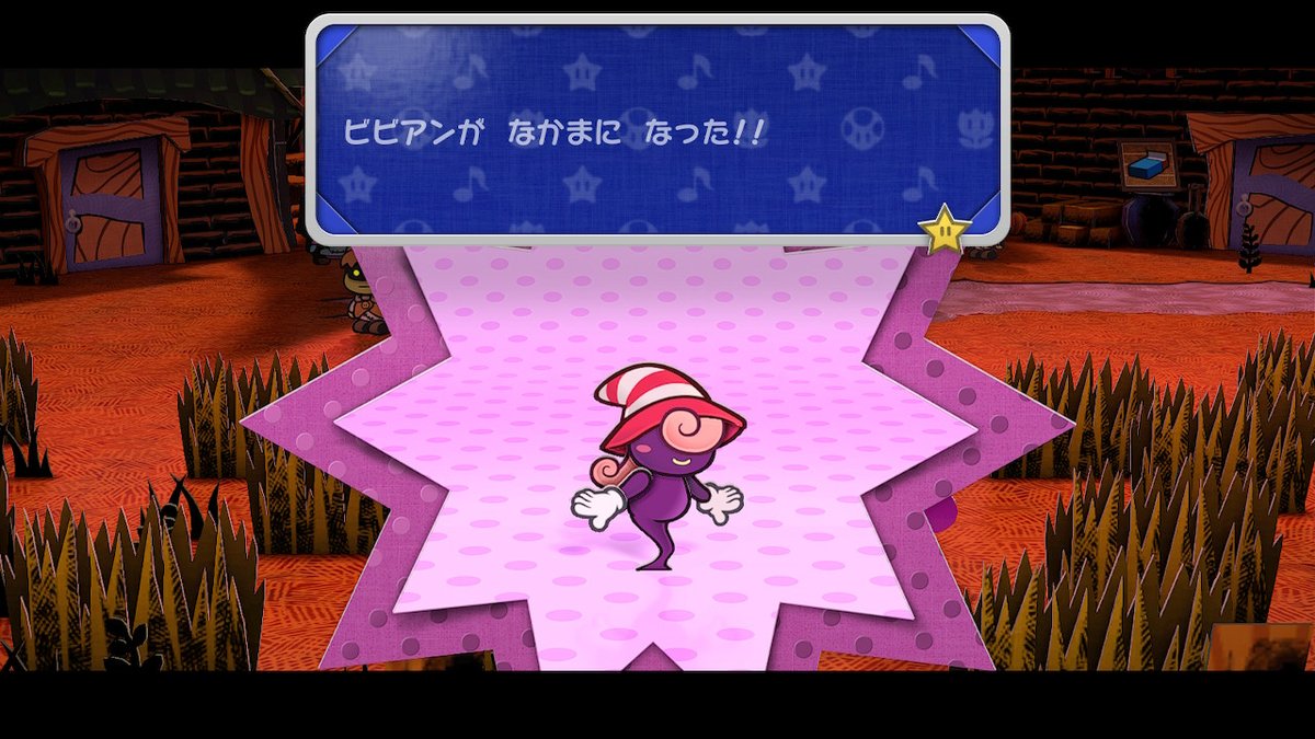 ScarletHawlucha's tweet photo. 来ましたメインヒロイン(?)。ぺパマリの推しその1。
マジョリンから性別の言及が無くなってたけど、ここで本人が明かしてた。
少し表現を付け加えてね。
カワイイよビビアン。

#ペーパーマリオRPG https://t.co/0BneHA56It