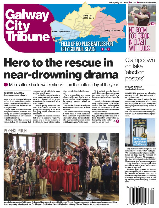 THIS WEEK'S GALWAY CITY TRIBUNE IS NOW ON SALE OR YOU CAN PURCHASE YOUR E-PAPER HERE ... connachttribune.ie/digital-editio…