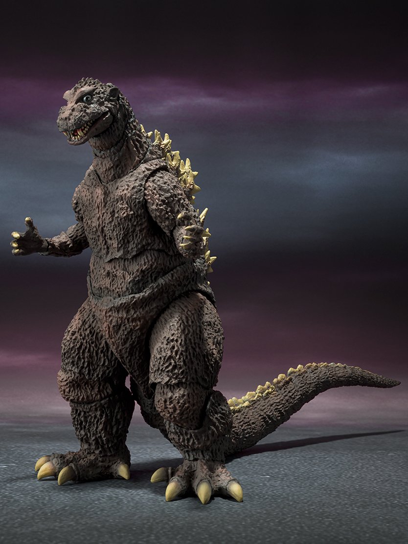 bj45160e's tweet photo. 再販される「ゴジラ（1954）70周年特別記念Ver.」は、新造形ではなく、既存の1954年版ゴジラのデザインを基にした特別版です。具体的には、映画「ゴジラ」のポスターカラーをイメージして彩色されており、付属品で再現した記念バージョンとなります。ChatGPT👍✨#SHMonsterArts #ゴジラ1954 #chatgpt https://t.co/kyhSeXfAvq