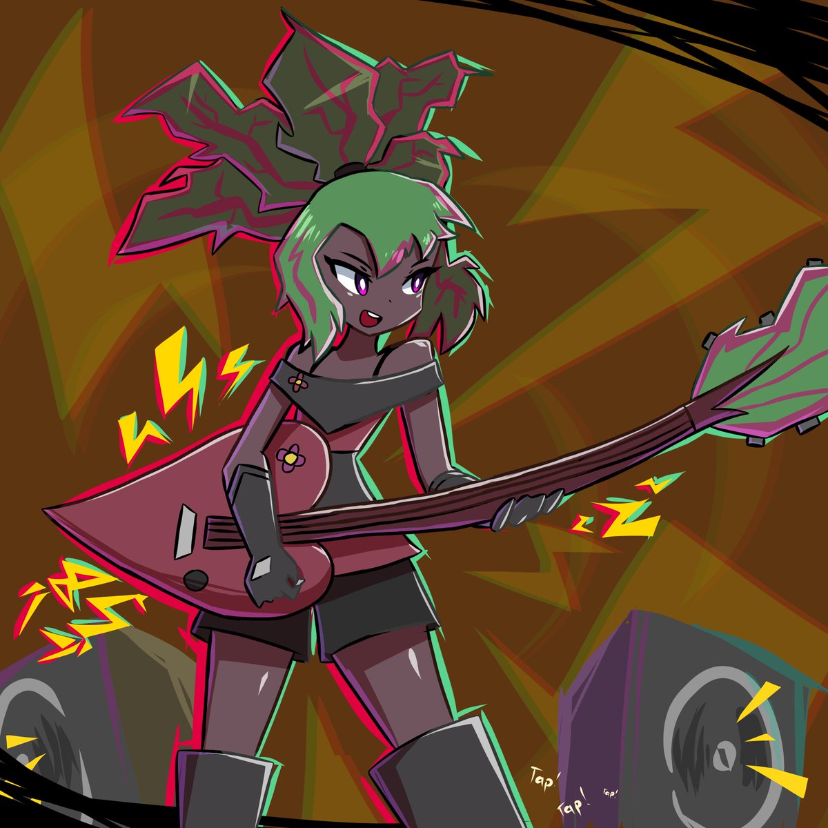 Three, two, one, Rock! Art trade with @FlodotelitoKifo