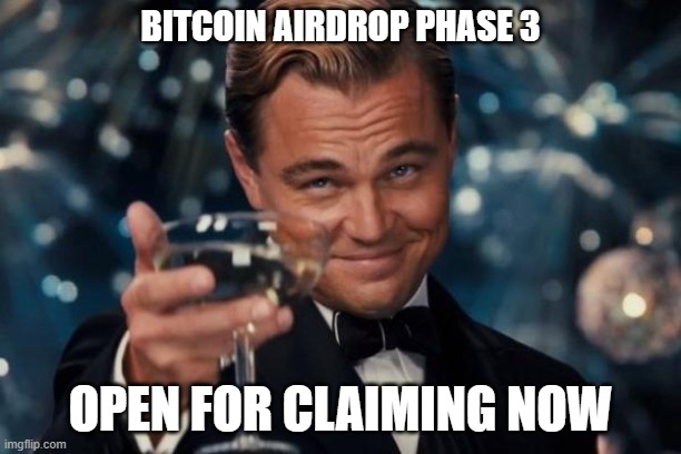 If you participated in the BitcoinOnEarth Phase 3 Airdrop, then you can claim your tokens now.

Details in the Discord:
discord.gg/sAsAAydk

<a href="/FirstERC20meme/">bitcoin - The First ERC20 meme coin</a>