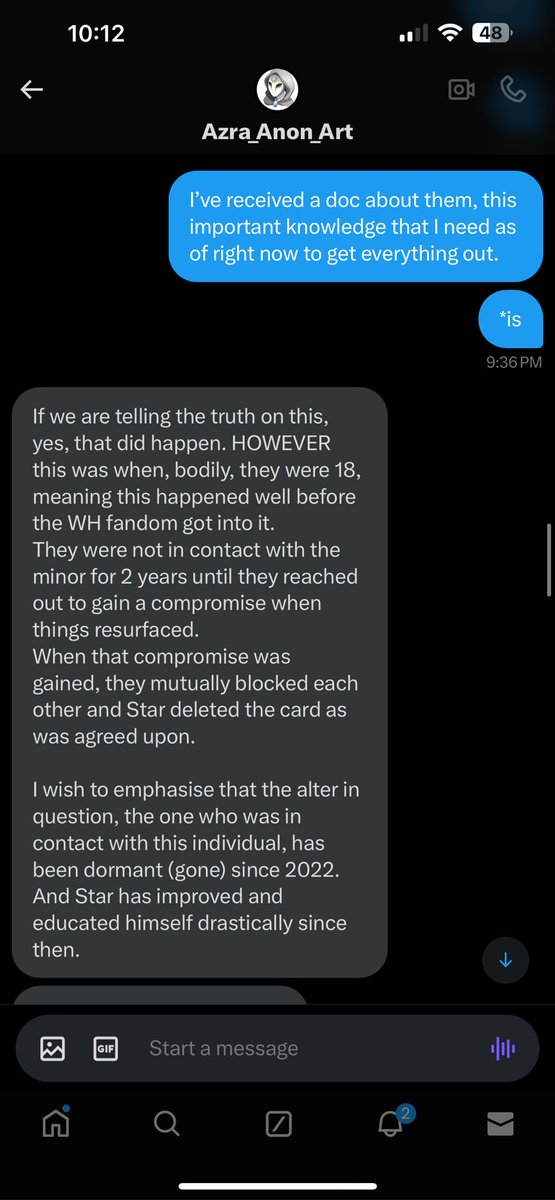 @/ringleaderhumph is a groomer who was outed by @/ deadlyeyez creator of watcher!wally who is friends with @/StarSkull Audios a groomer and is currently protecting them. 

Sent by both parties. More explained in the second tweet.