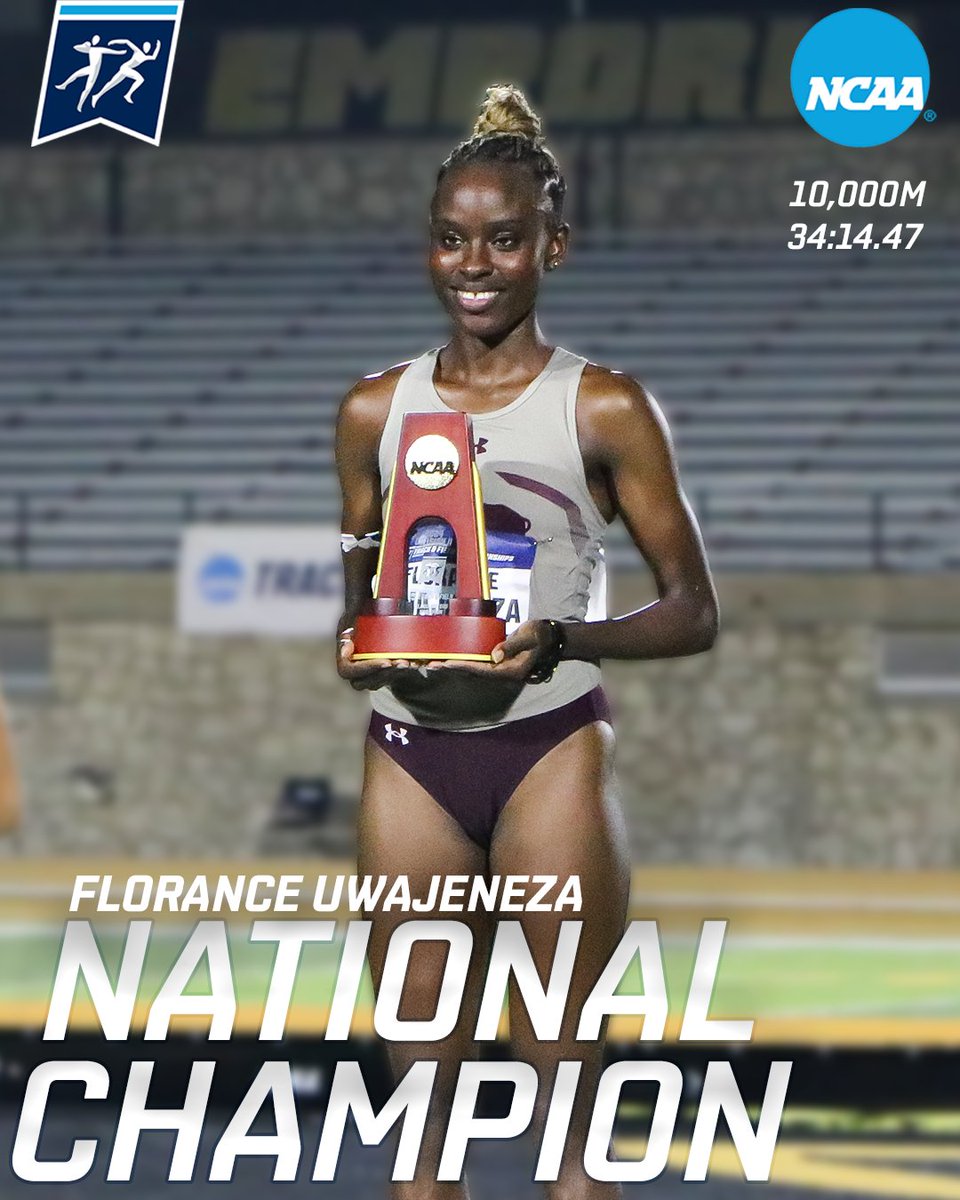 Florance Uwajeneza became a 2x NATIONAL CHAMPION tonight in the 10,000m! 

#BuffNation #NCAATF #10000m