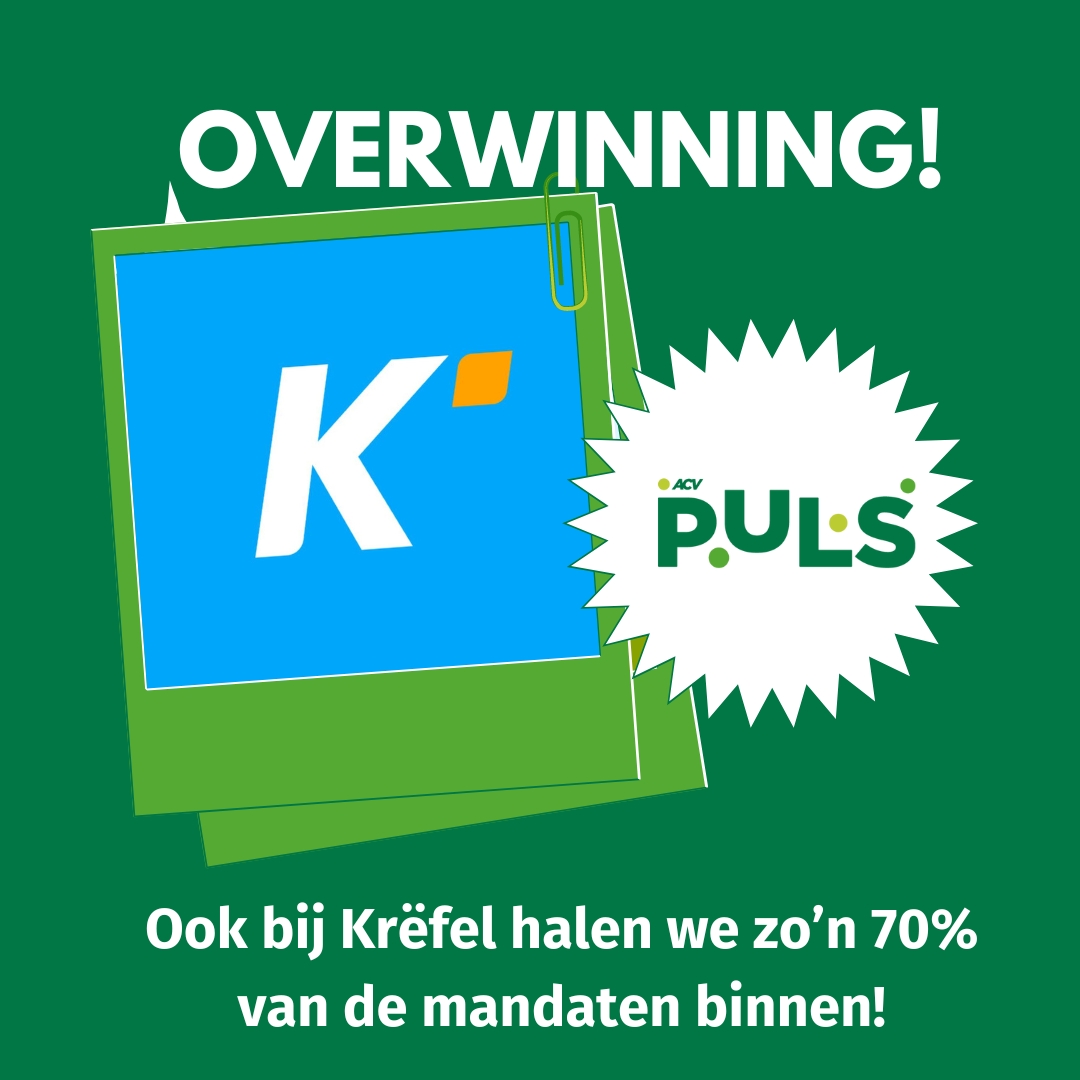 pulsretail's tweet photo. Yes! Ook bij @Krefel blijft @acvpuls de grootste met zo'n 70% van de mandaten die naar ons gaan. Bedankt voor het vertrouwen! #retail #krefel #socialeverkiezingen #acv https://t.co/faih7FwjwJ