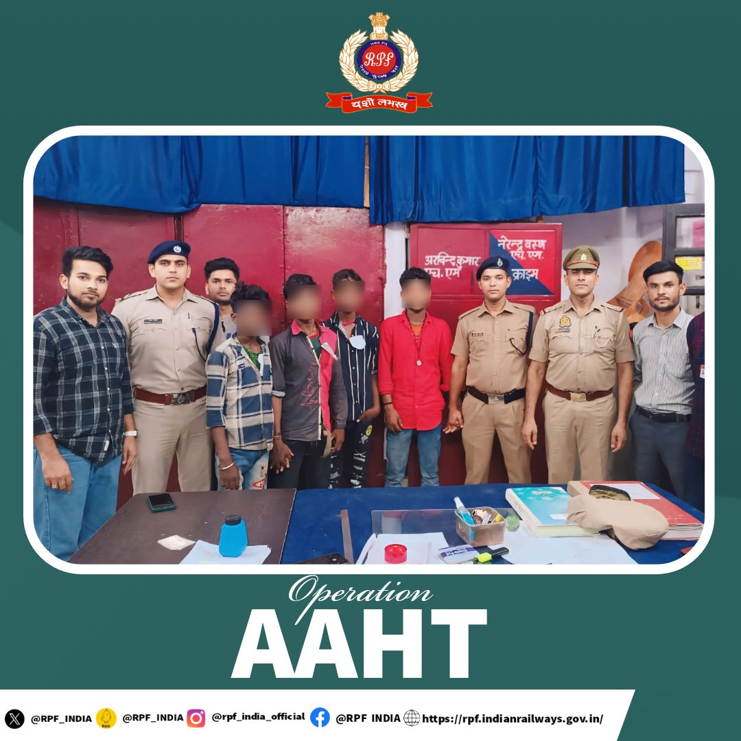 Small Hands Should Hold Books, Not Tools! #RPF Aligarh along with crime wing #Tundla & @BBAIndia saved 3 minors from forced labor from Amrit Bharat Express. Trafficker arrested and facing legal action. #EndChildLabor #OperationAAHT @rpfncr