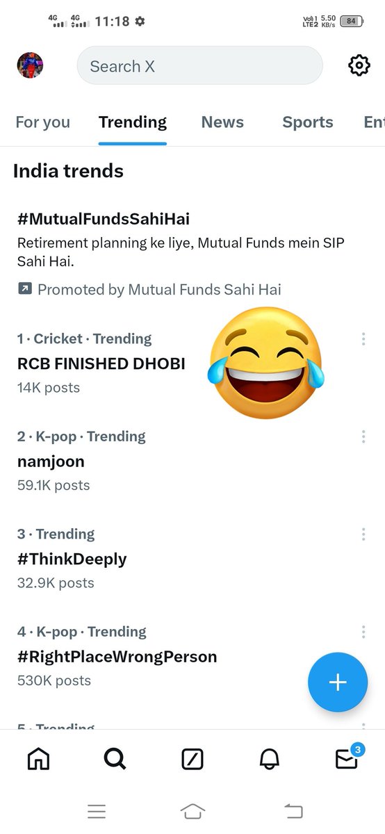 TAGLINE REVEAL -

RCB FINISHED DHOBI

Rt, Cmt & Amplify.

Never Mess Kohli Fan's 🔥😂

Bbd