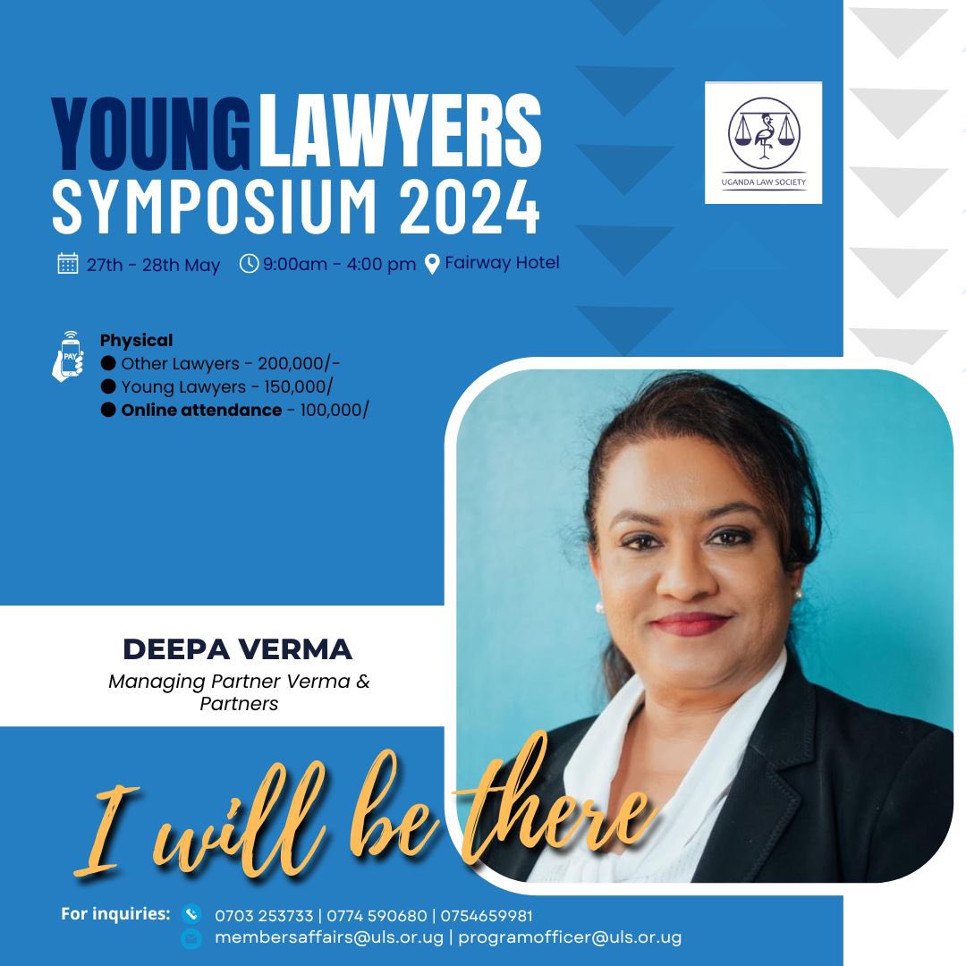 This year, we are all set to inspire future lawyers in Uganda👩🏽‍⚖️ Our managing partner Deepa Verma will be there to motivate young minds with her 20 plus years of experience and expertise ⚖️ Thank you @ugandalawsociety for the opportunity. #kampala #uganda #ugandalife #kampala