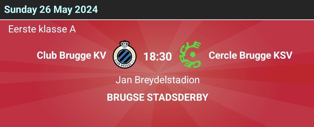 RabbitRabbitOn's tweet photo. #BruggeDerby incoming for #DividedCities 2!
Club Brugge could clinch the First Division A title, and Cercle will be desperate to stop them. What better way to spend a bank holiday! 🏆 https://t.co/lqOojnOqt3