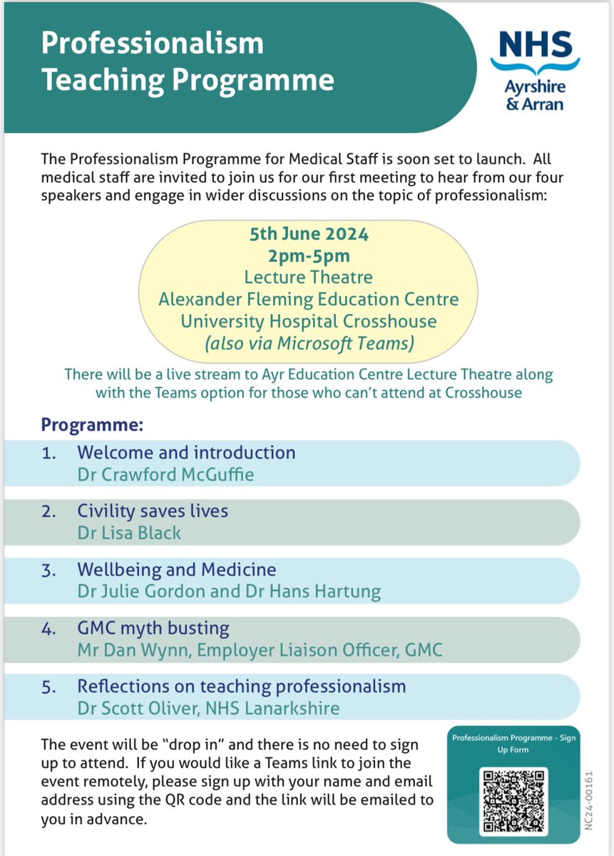 Hi everyone! Just a quick reminder to sign up for the professionalism course coming up soon 👇. See you there!