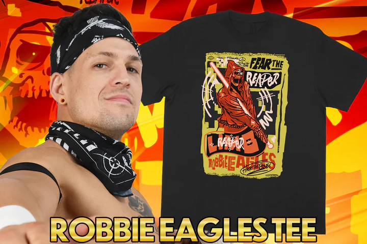 Robbie Eagles is heading up B Block in #BOSJ31! Show your support with his latest tee now! shop.njpw1972.com/collections/ro… #njpw