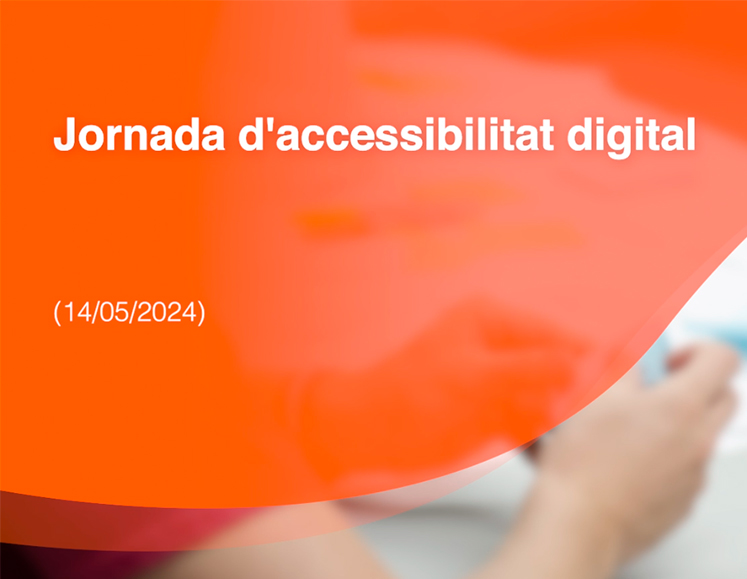 Disponibles els materials de la Jornada d'accessibilitat digital, del 14 de maig 📚 Presentacions ▶️ Vídeo de la sessió 👉 gen.cat/44Um0m0