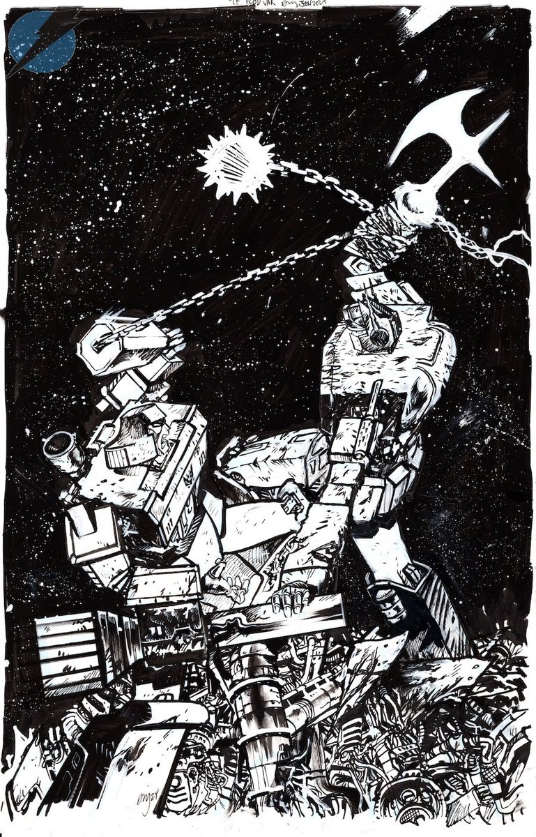 Optimus Prime Vs Megatron by Daniel Warren Johnson #comicart #comicbookart