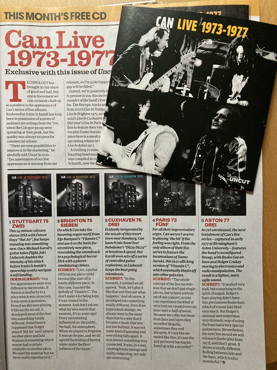 There are much worse ways to start your Friday than with this cracking compilation of #Can live tracks (‘73-‘77) courtesy @uncutmagazine Go with the flow 😎💥🪐