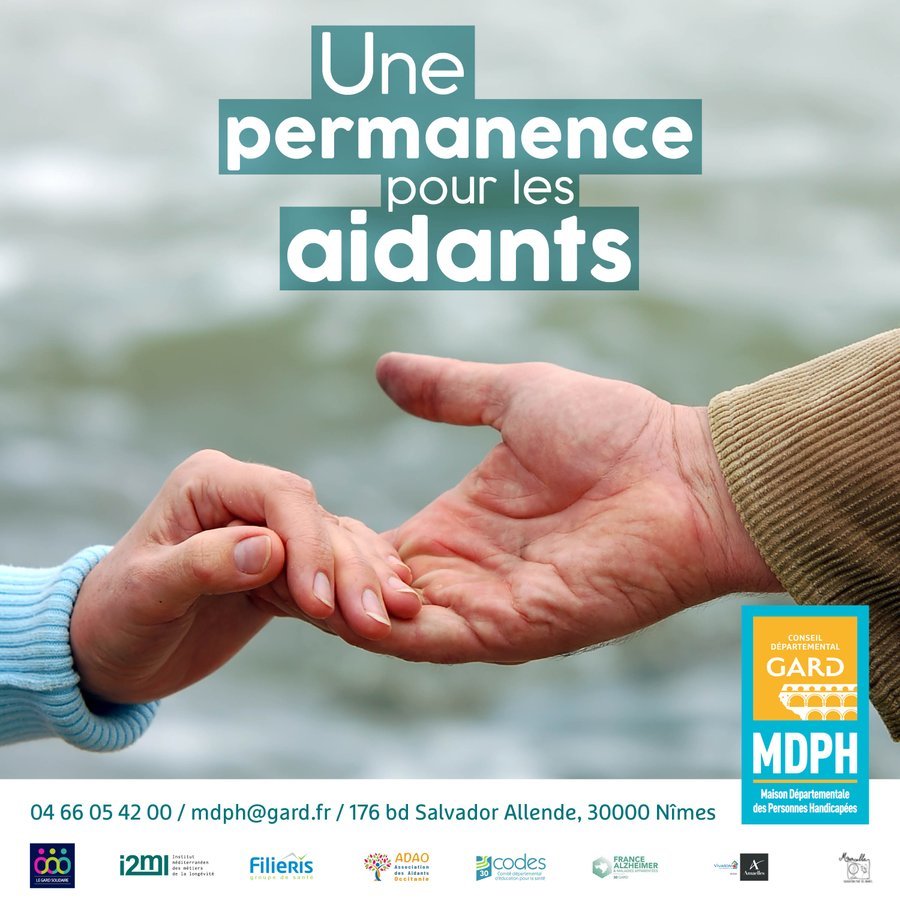 👫 Vous aidez une personne âgée, en situation de handicap ou atteinte de maladie chronique ? 👉 Venez à la permanence pour les aidants où des professionnels et des aidants vous reçoivent 🔹 Prochaine permanence lundi 27 mai à la #MDPH à Nîmes de 9h à 12h #LeGardSolidaire