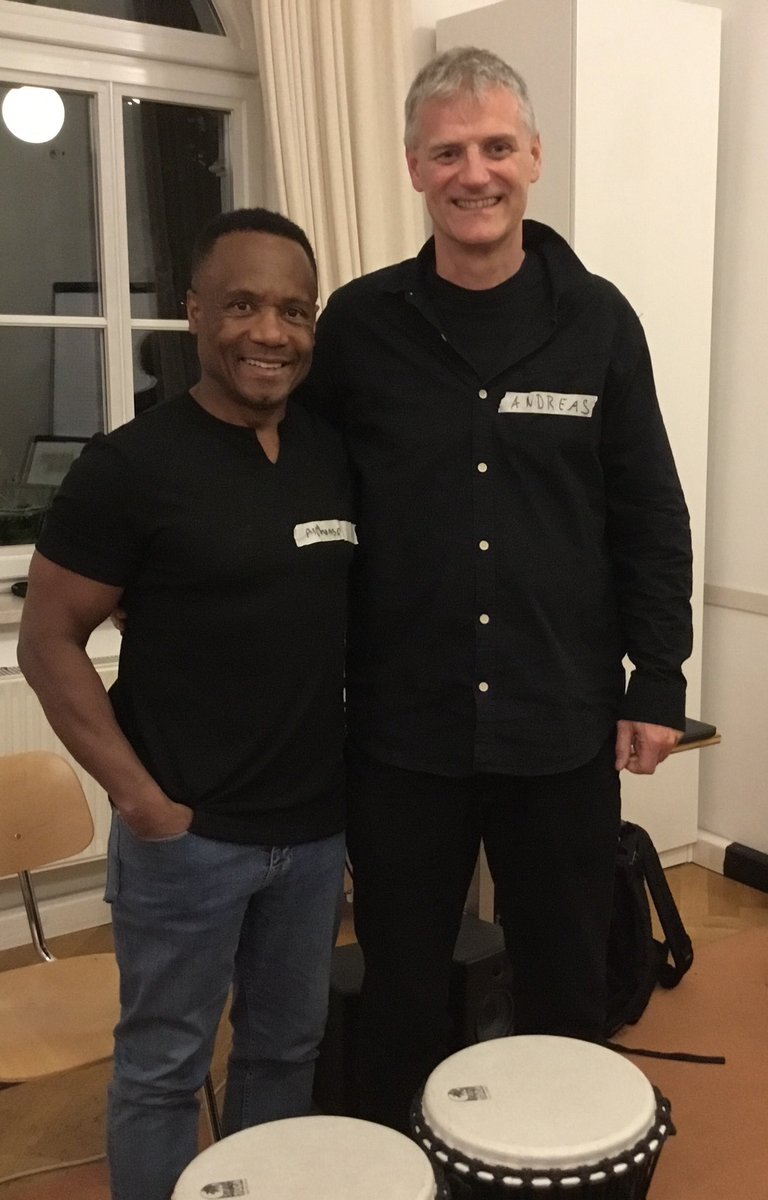 AlphieArcher's tweet photo. Excited to explore #DrumPower in Munich with Andreas Wölfl &amp; Yoshihito Matthias! 🎶 Hoping to bring this psychodynamic program to our school for children with autism. It uses musical improvisation for violence prevention &amp; social integration. Can’t wait to see its impact! #Autism https://t.co/flXXKXhDxX