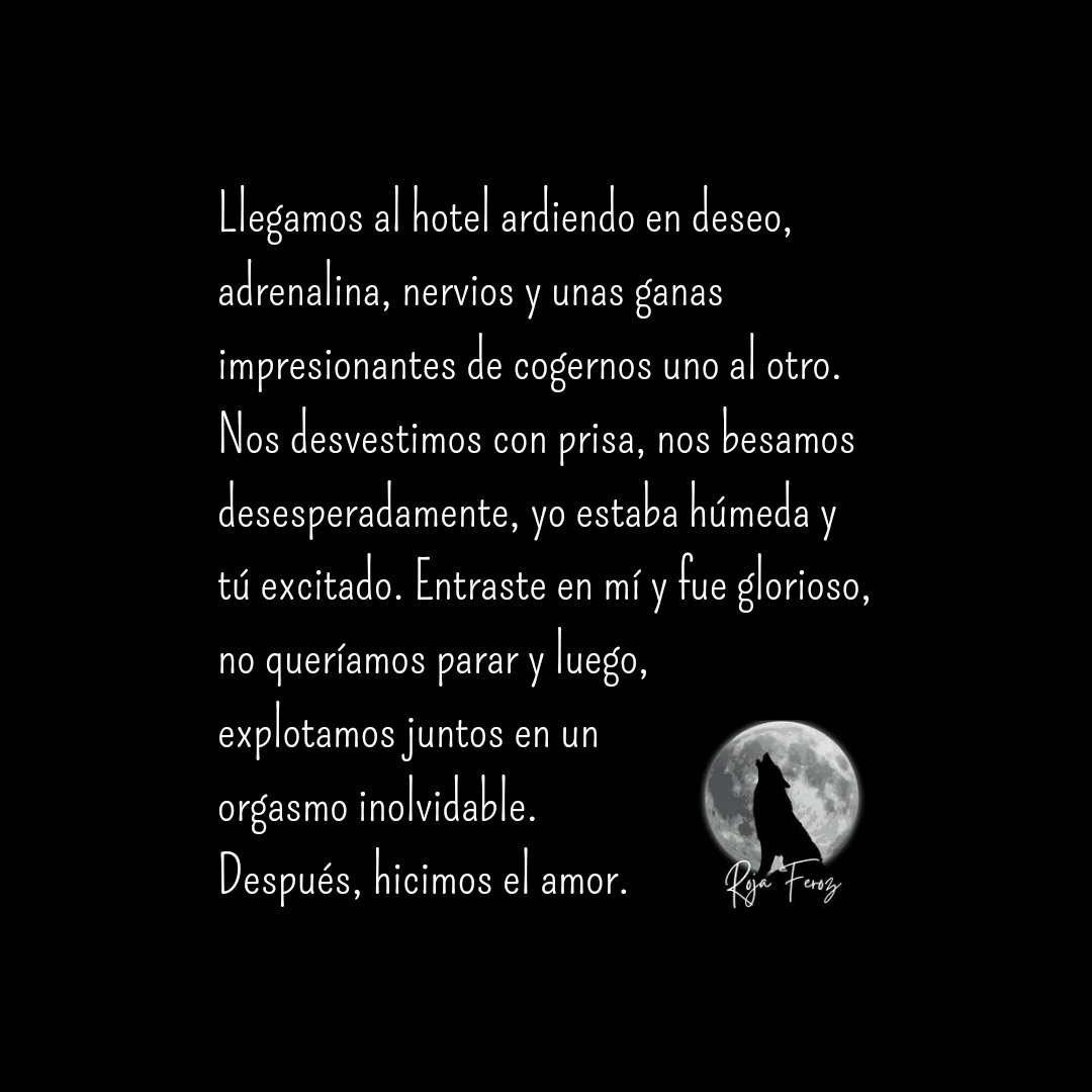 RojaFeroz's tweet photo. #RojaFeroz #CaperucitaRoja #CuentosCortos #CuentoErótico #BesosDesesperados #Hotel #LoboFeroz #Erotismo https://t.co/qWGkUiEV7Q