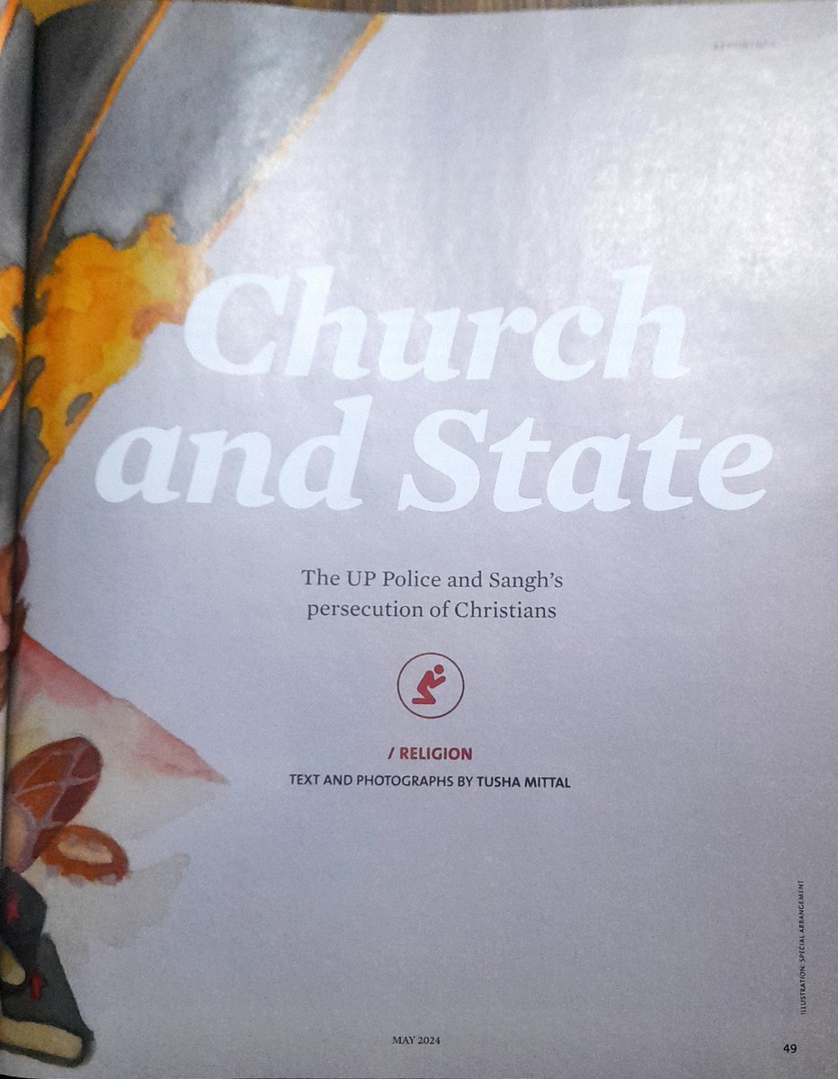 havinashrt's tweet photo. Church and State, an important article by @thecaravanindia . 
Sangh atrocities against christians in UP with help of anti conversion law. https://t.co/Mxy2NdpKS4