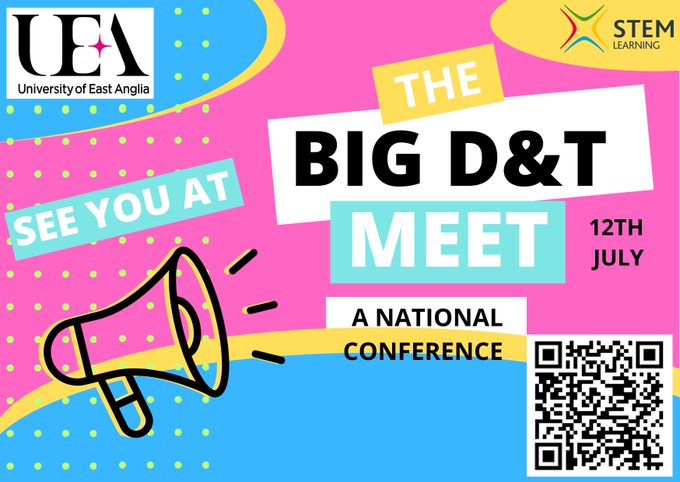 🚀Invigorate your D&T teaching by joining STEM Learning UK at The Big D&T Meet - A National Conference. 🎉CREATE Education will be there! 📍University of East Anglia, Norfolk 📅12th Jul 2024 ✏️Sign up: stem.org.uk/cpd/533748/big… #3dpritning #3dprint #STEMLearning #STEM #STEAM