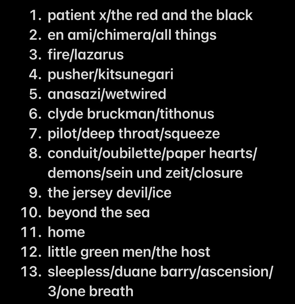 lovesyour_ghost's tweet photo. anyway. top episodes in no particular order. jose chung's from outer space is back on it https://t.co/lo6JlRmWnS