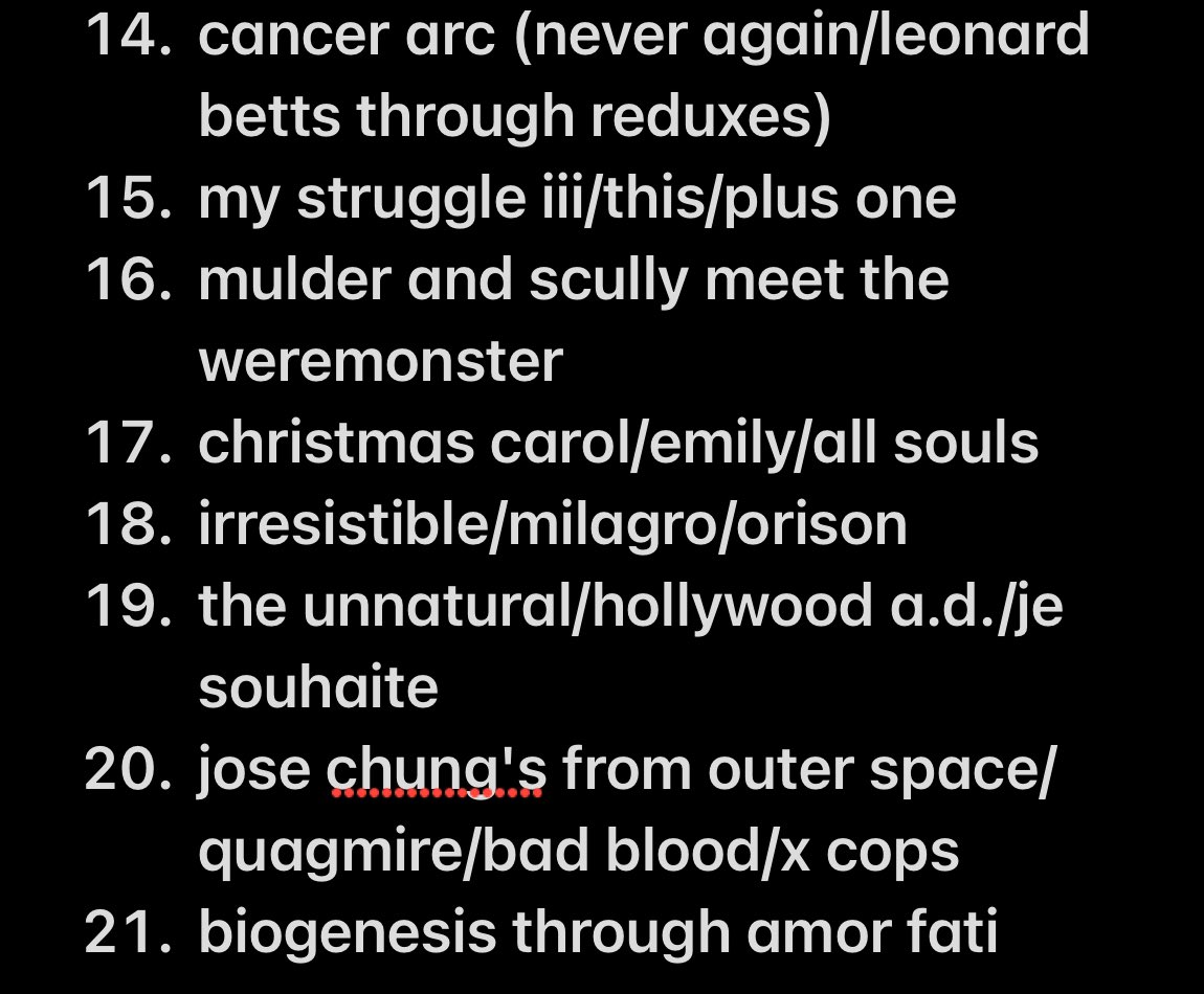 lovesyour_ghost's tweet photo. anyway. top episodes in no particular order. jose chung's from outer space is back on it https://t.co/lo6JlRmWnS