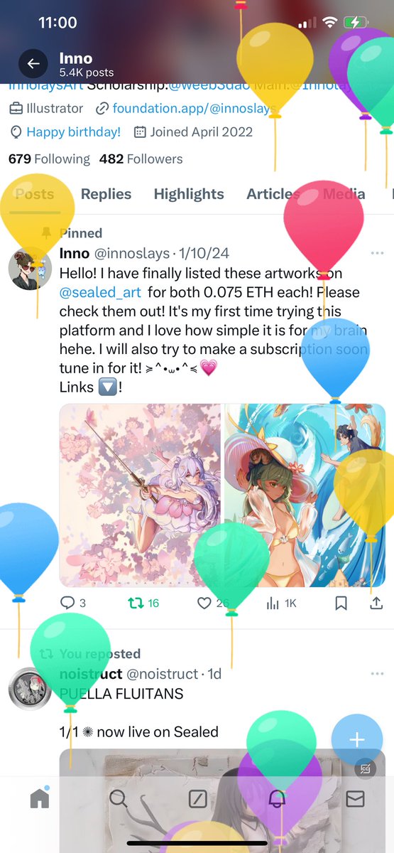 Happy Balloons Day!!!! I’m still alive guys! After I finish my classes might go to draw again in my free time! Hope all is well!🥰🥰🥰