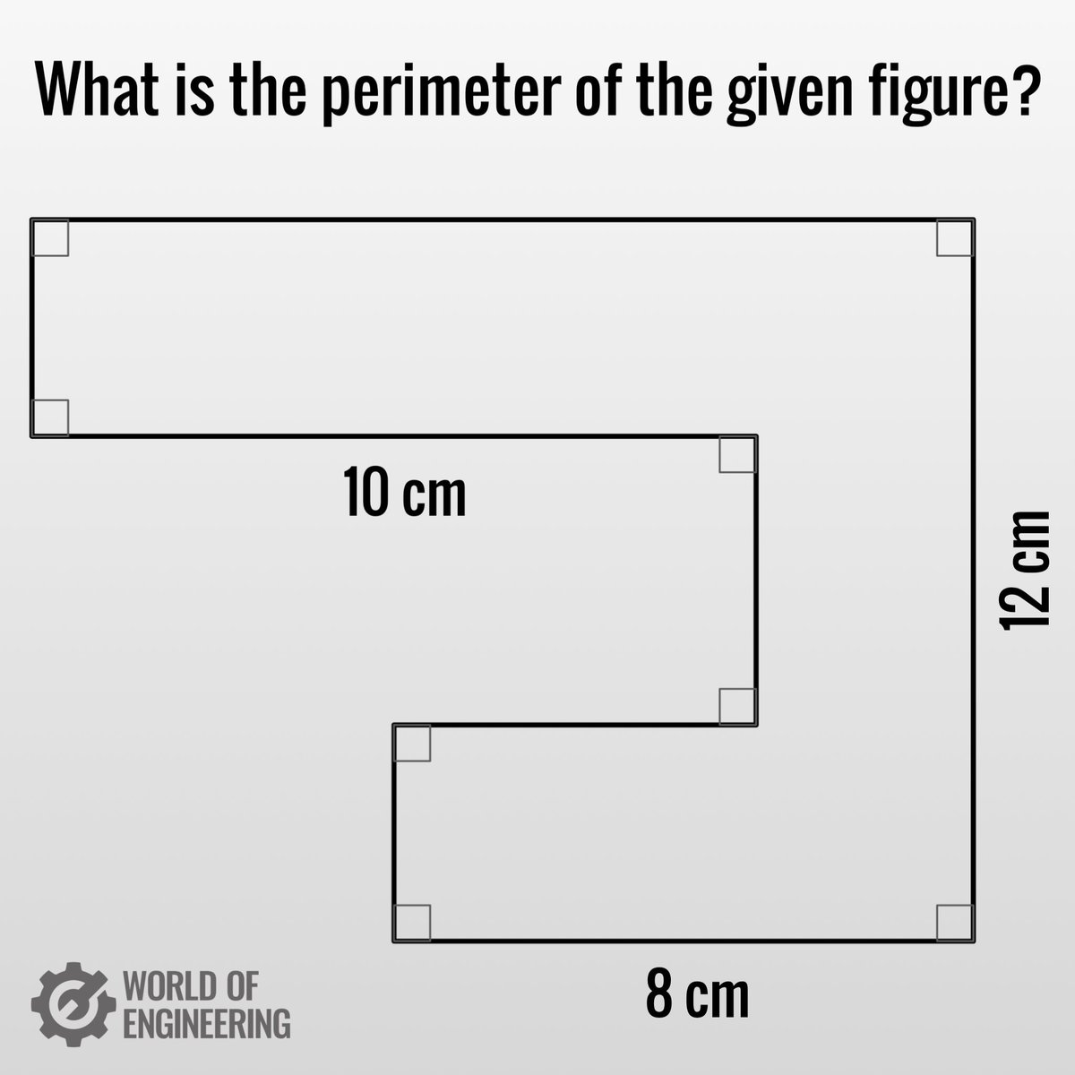 engineers_feed's tweet image. Mathematical puzzle: What is the perimeter of the given figure?