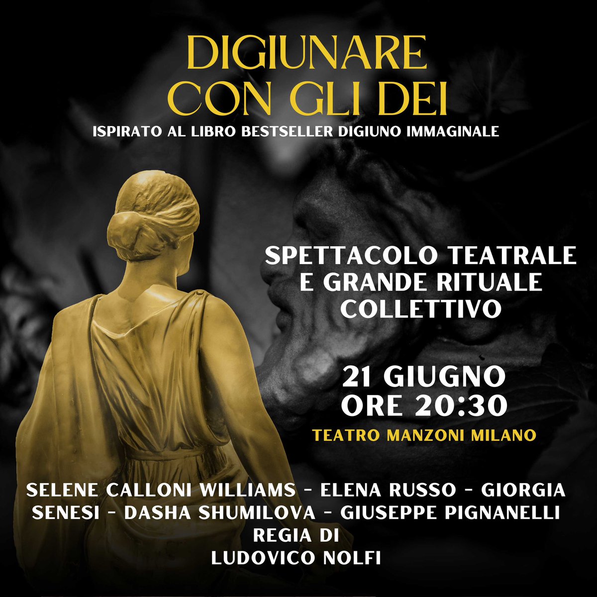 “Chi potrebbe dettare legge a chi ama? L’amore è, per sé, una legge maggiore” (Severino Boezio) Partecipa al grande rituale dell’amore e non porti limiti perché l’amore non finisce mai! Ti aspetto al Teatro Manzoni, alle 20:30 del 21 giugno 2024 Qui puoi prenotare il tuo