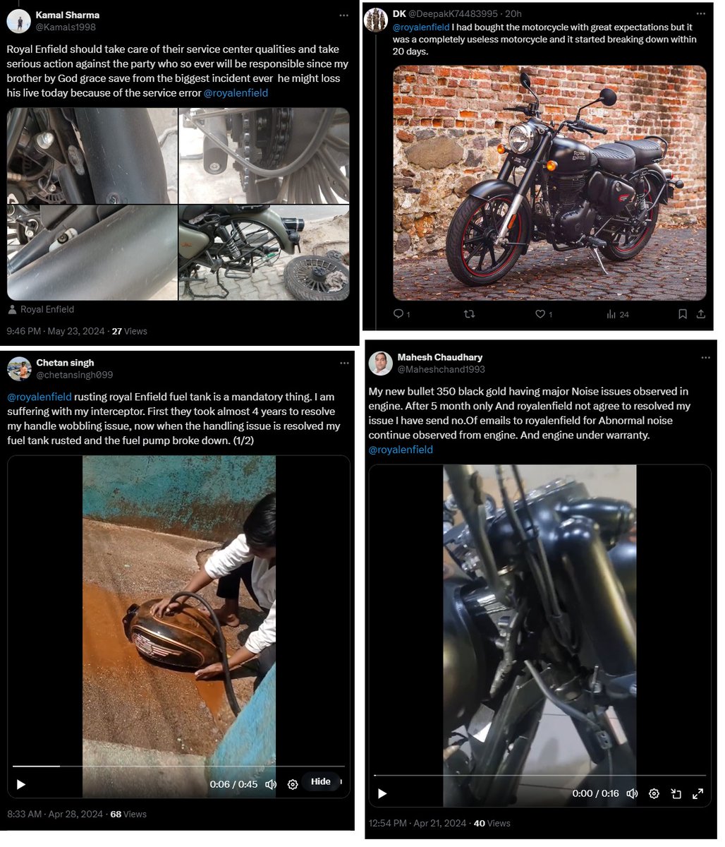ravinesun's tweet photo. #PureCheating #BoycottRoyalEnfield Life risky Kabad selling , Scammer, Cheat &loot is Royal Enfield File Case against this cheaters syndicate @Kamals1998 @chetansingh099 @Varun_R_Agrawal @NirajGajjar9 @Maheshchand1993 @MLJ_GoI @adgpi @barandbench https://t.co/VBkkxY7VPA